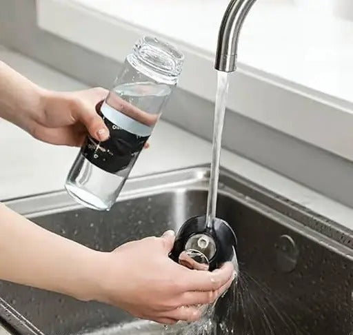 Modern Glass Oil & Vinegar Bottle with Auto Spout