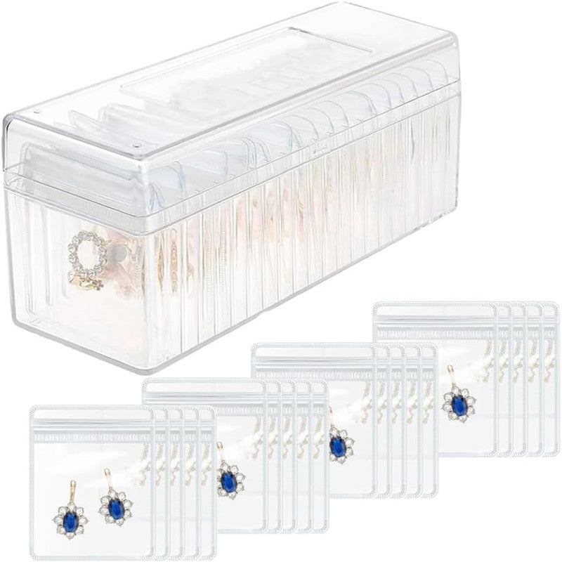 20-Grid Valuables Organizer with Detachable Pouches