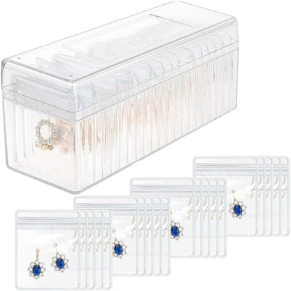 20-Grid Valuables Organizer with Detachable Pouches